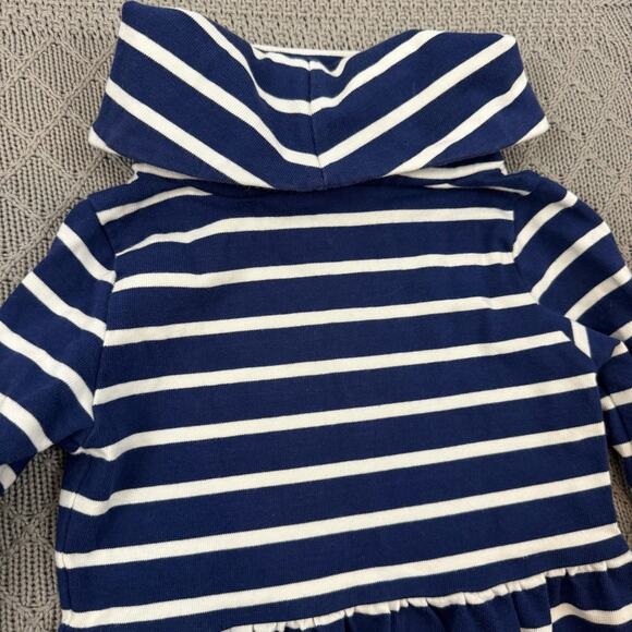 Vineyard Vines Navy and White Striped Turtleneck Girls Dress ~ 4T - Picture 9 of 12